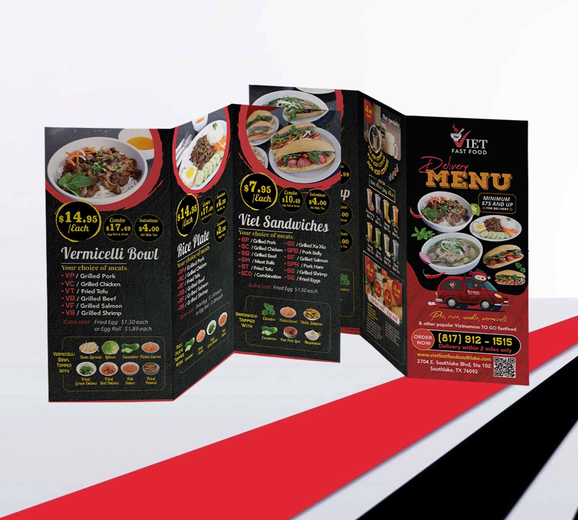 Project: Viet Fast Food Menu Design